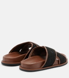Max Mara Peonie embroidered slides