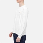 Polo Ralph Lauren Men's Long Sleeve Cotton Custom T-Shirt in White