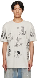 COÛT DE LA LIBERTÉ Taupe Freddie 'Smokin in the Boys Room' T-shirt