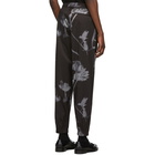 Paul Smith Black and Grey Shadow Floral Trousers