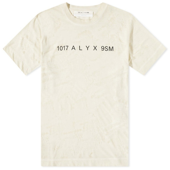 Photo: 1017 ALYX 9SM Men's Transluscent Graphic T-Shirt in Dirty Off White