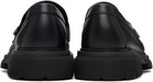 Ferragamo Black Gancini Ornament Loafers