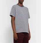 nanamica - Striped Cotton and COOLMAX-Blend Jersey T-Shirt - Blue