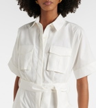 Elie Saab Belted cotton jumpsuit