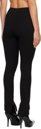 AREA Black Chain Plate Belt Leggings