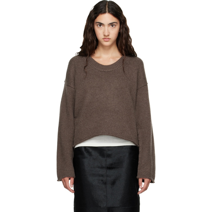 Photo: Loulou de Saison Brown DERRY LDS U Neck Cashmere Sweater