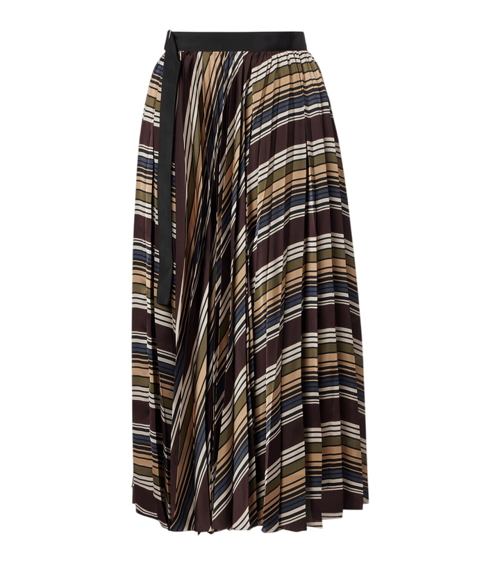 Photo: Sacai Striped midi skirt