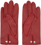 Ernest W. Baker Red Press-Stud Gloves