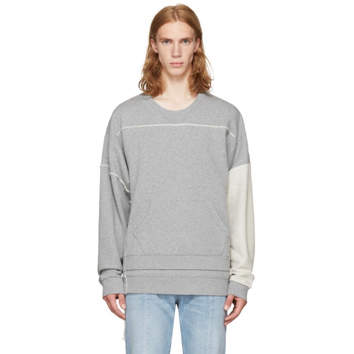 Photo: Maison Margiela Grey Layered Oversized Sweatshirt