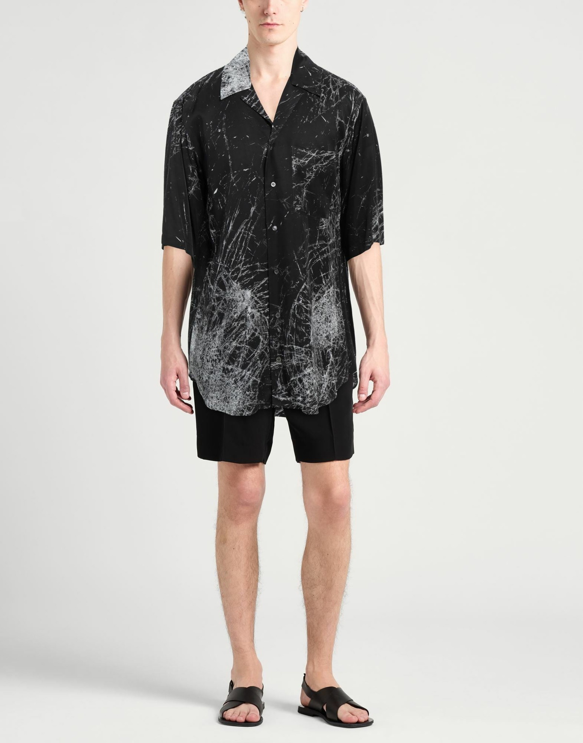 Mcqueen Mens Shirt in Black