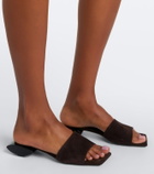 Alaïa Ellipse suede mules