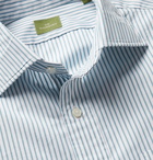 Sid Mashburn - Striped Cotton-Poplin Shirt - Blue