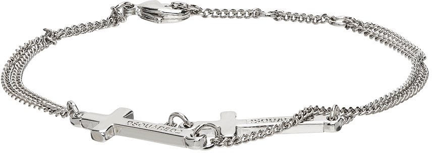 Dsquared2 double online cross bracelet