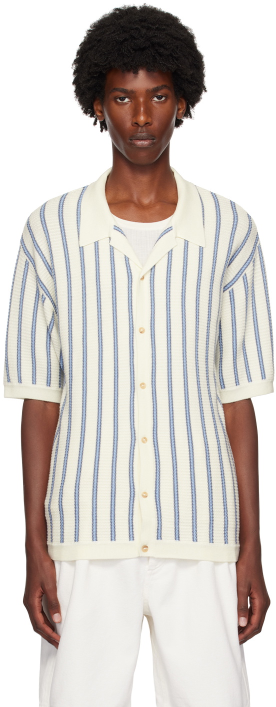 King & Tuckfield White Camp Collar Shirt