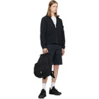 Stone Island Black 9200016 Coated Nylon Metal ECONYL Backpack