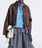 Loewe Draped leather jacket