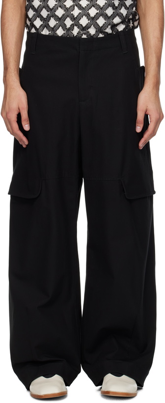 Photo: SAGE NATION Black Index Cargo Pants