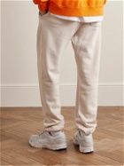 Pasadena Leisure Club - Club Hoops Tapered Logo-Print Cotton-Jersey Sweatpants - Neutrals