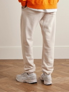 Pasadena Leisure Club - Club Hoops Tapered Logo-Print Cotton-Jersey Sweatpants - Neutrals