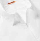 Barena - Cotton-Poplin Half-Zip Shirt - White