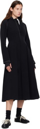 Y-3 Black Padded Midi Dress