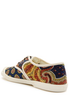 Valentino Garavani Bay By Bay Printed Denim Sneakers Multicoloured