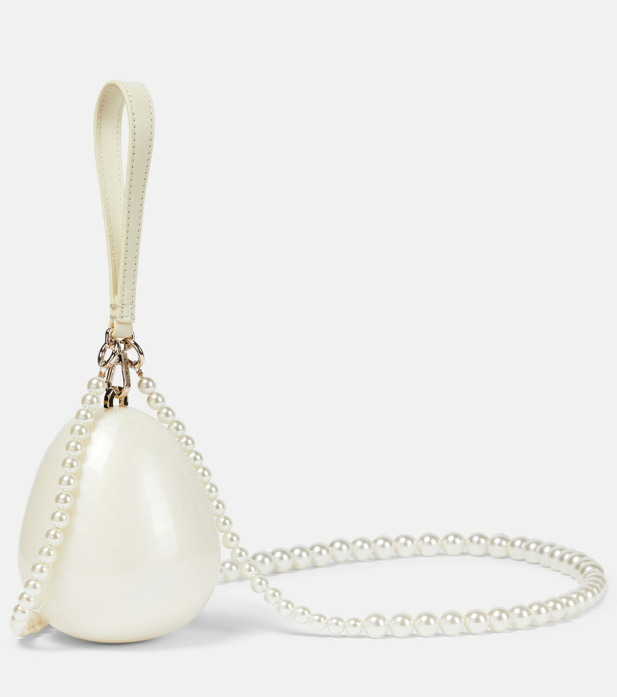 Simone Rocha Mini Egg pearl and crystal clutch Simone Rocha