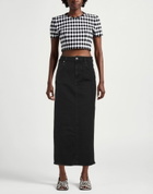 Maje Womens Denim skirt in Black