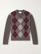 NN07 - Otto 60070 Argyle Wool Sweater - Gray
