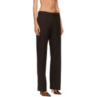 Studio Nicholson Brown Quarte Tailored Trousers