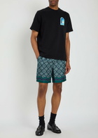 Casablanca Gradient Arch Printed Cotton T-shirt Black