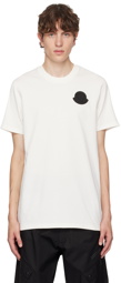 Moncler White Appliqué T-Shirt