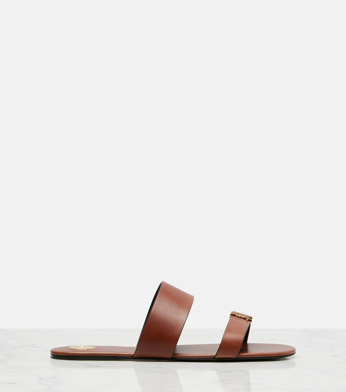 Saint Laurent Cassandre leather sandals
