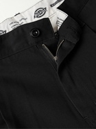 Neighborhood - Dickies® Straight-Leg Cropped Pleated Twill Trousers - Black