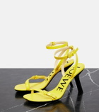 Loewe Petal leather sandals
