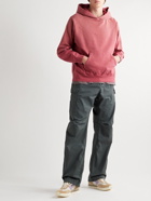 Visvim - Distressed Garment-Dyed Cotton-Jersey Hoodie - Red