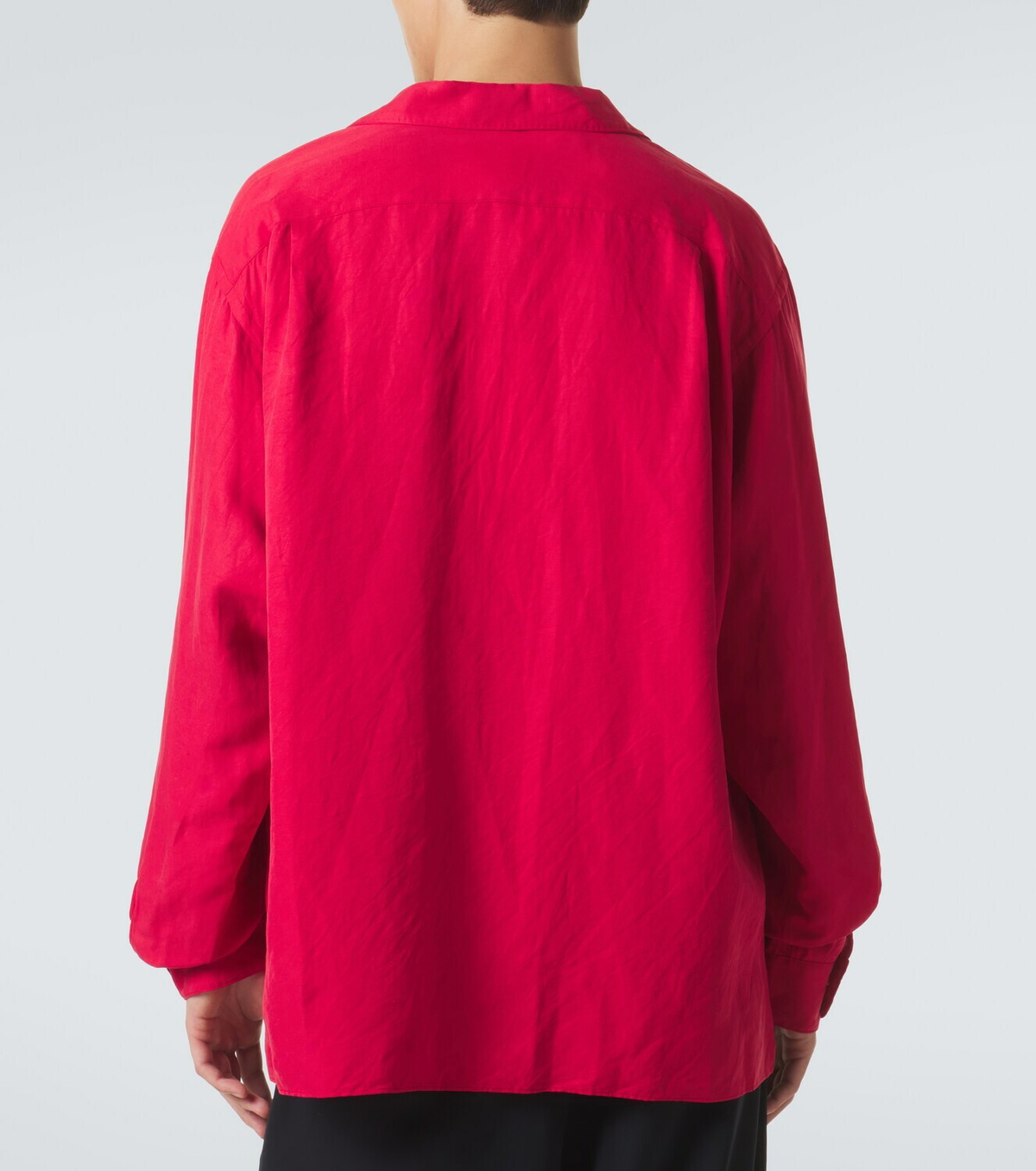 A.Presse Vintage silk and linen shirt