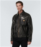 Versace Blouson leather jacket