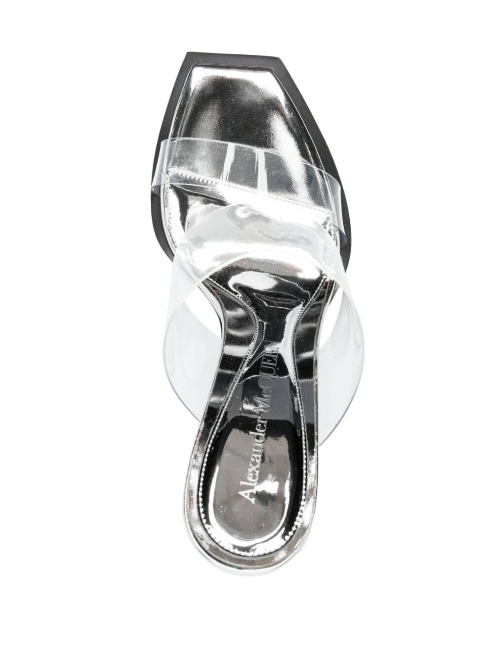 Sandales Alexander McQueen Talon Compensé Transparent - Neuve Avec Boîte - Taille 39