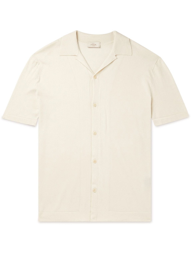 Photo: Altea - Camp-Collar Cotton Shirt - Neutrals