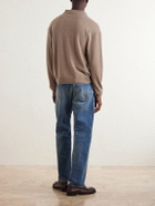 SAINT LAURENT - Wool Polo Sweater - Brown