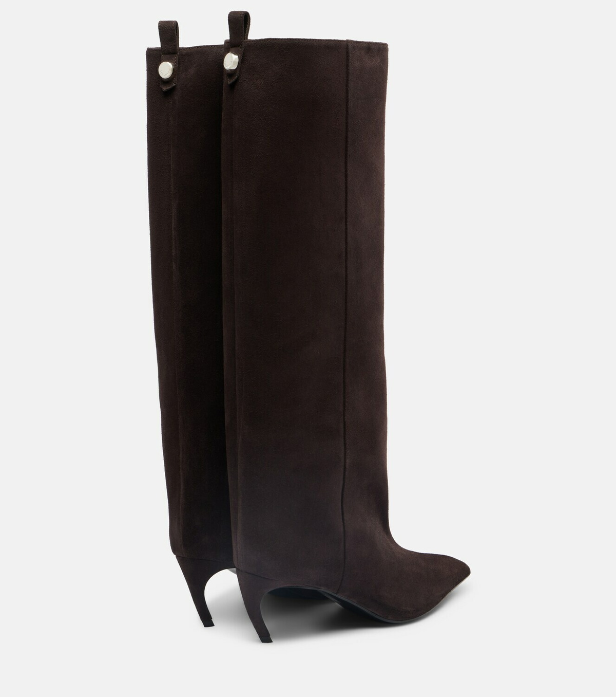 The Attico Lea 65 suede knee-high boots