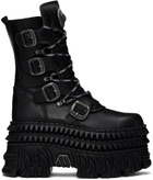 VETEMENTS Black New Rock Edition Lace-Up Boots