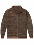 Barena - Ribbed Wool Zip-Up Sweater - Brown