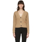 Victoria Beckham Beige Cashmere Cardigan