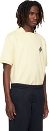 Lacoste Beige Loose Fit Badge Accent Fleece Polo