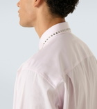 McQueen Studded cotton poplin shirt
