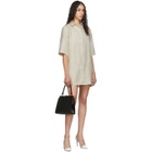 Georgia Alice Off-White Linen Pierre Shirt Dress