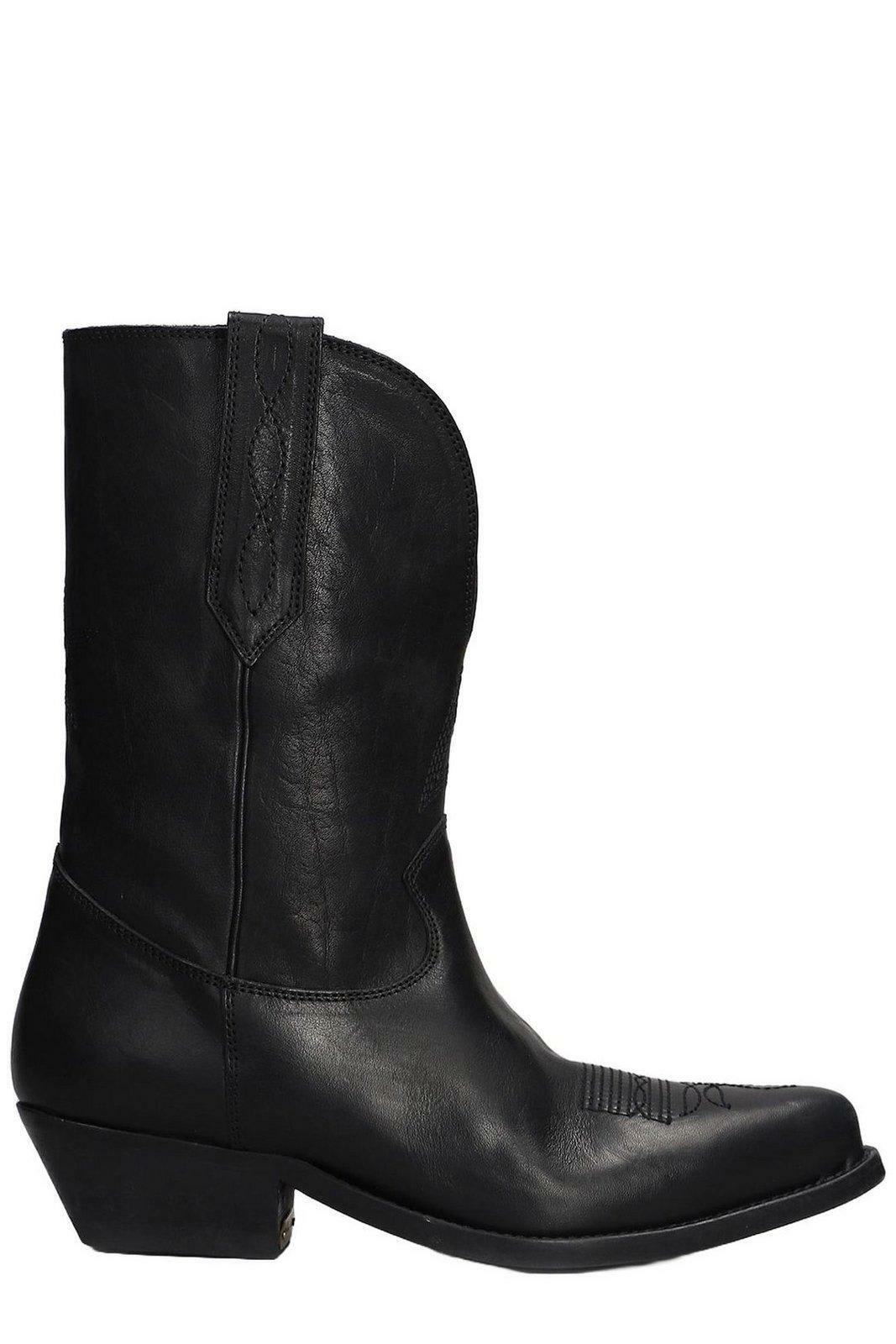 GOLDEN GOOSE - Young Leather Boots Golden Goose Deluxe Brand