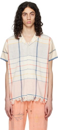 HARAGO Multicolor Fringed Shirt
